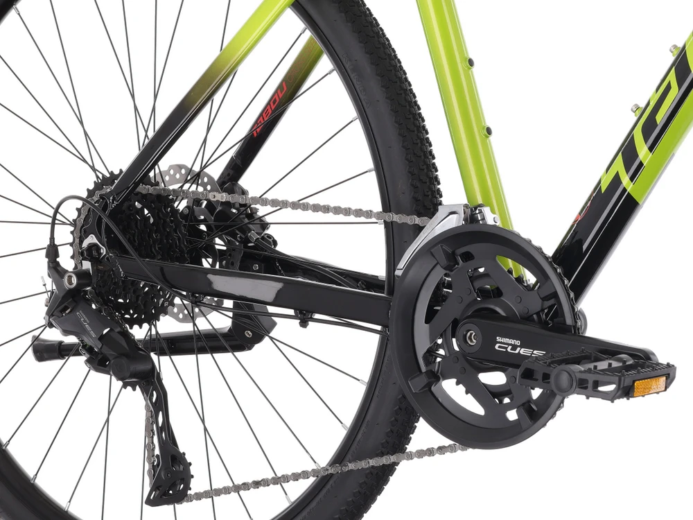 Dviratis Tabou Flow 4 juodas-lime-L / 21" (Dydis: L / 21")