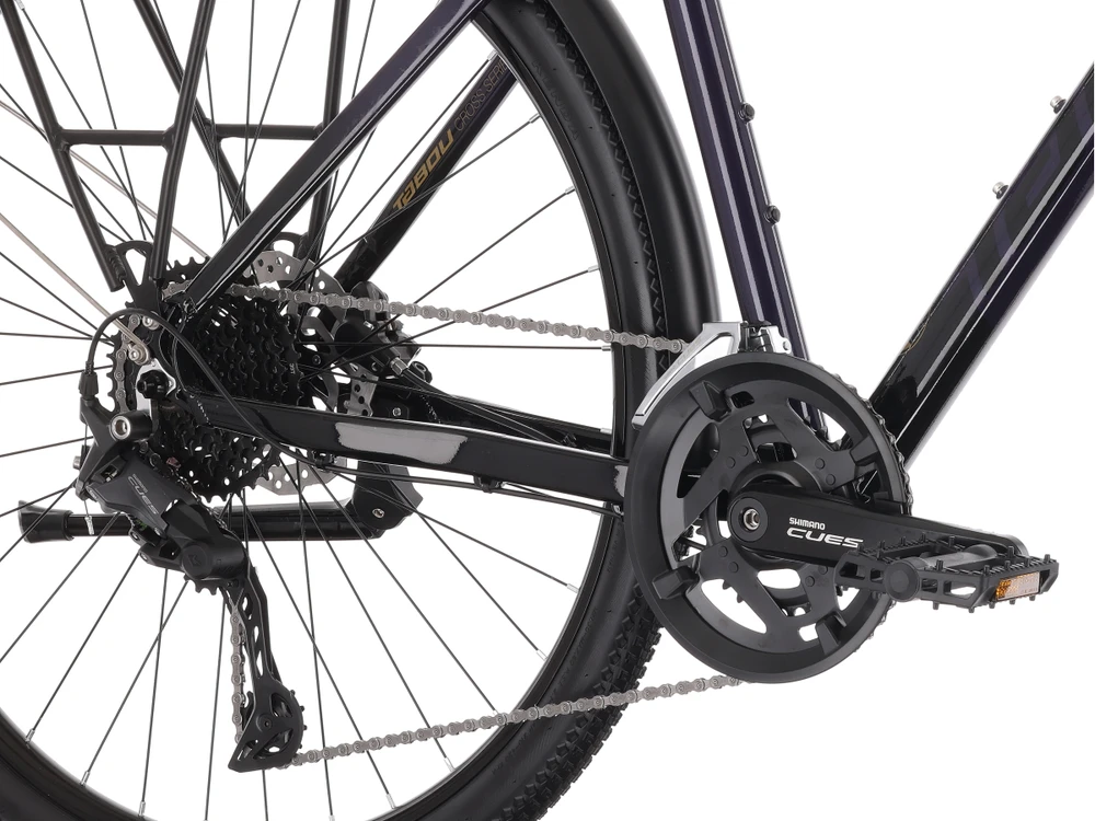 Dviratis Tabou Flow 4 EQ juodas-violetinė-M / 19" (Dydis: M / 19")