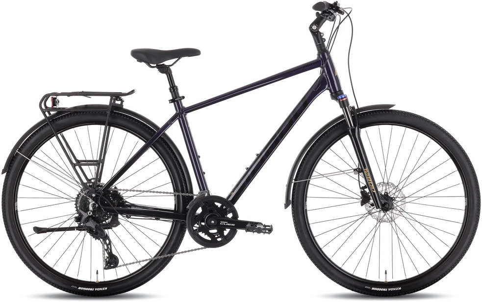 Dviratis Tabou Flow 4 EQ juodas-violetinė-L / 21" (Dydis: L / 21")