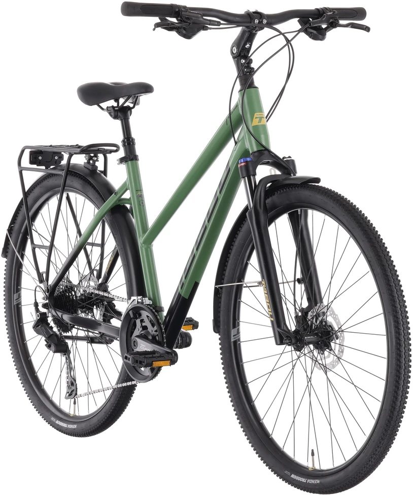 Dviratis Tabou Flow 4 EQ W juodas-žalias-M / 19" (Dydis: M / 19")