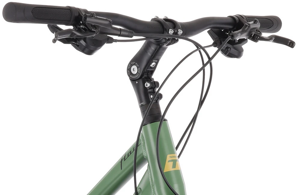 Dviratis Tabou Flow 4 EQ W juodas-žalias-M / 19" (Dydis: M / 19")