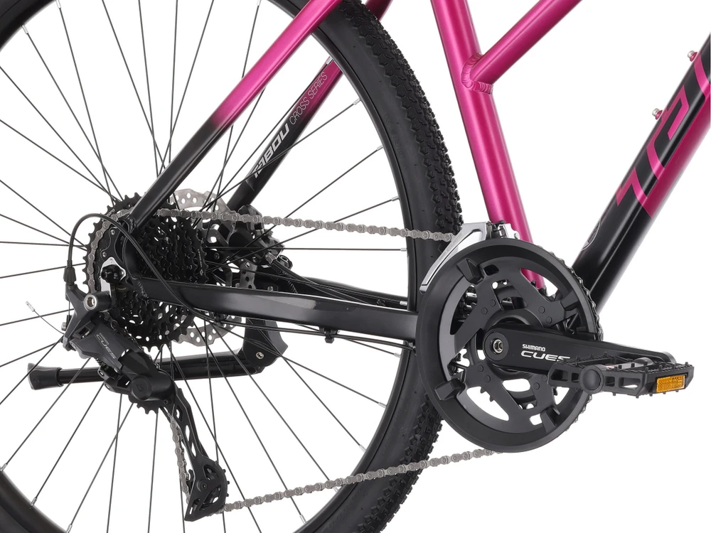 Dviratis Tabou Flow 4 W juodas-fuxia-M / 19" (Dydis: M / 19")