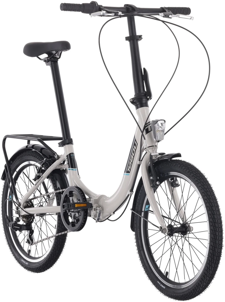 Dviratis Tabou Fold ECO pilkas-mėlynas