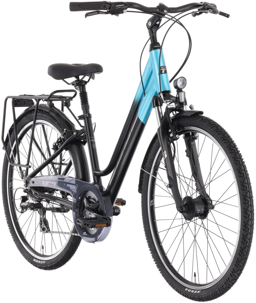 Dviratis Tabou Kinetic 2 JR W juodas-turq-XS / 15" (Dydis: XS / 15")