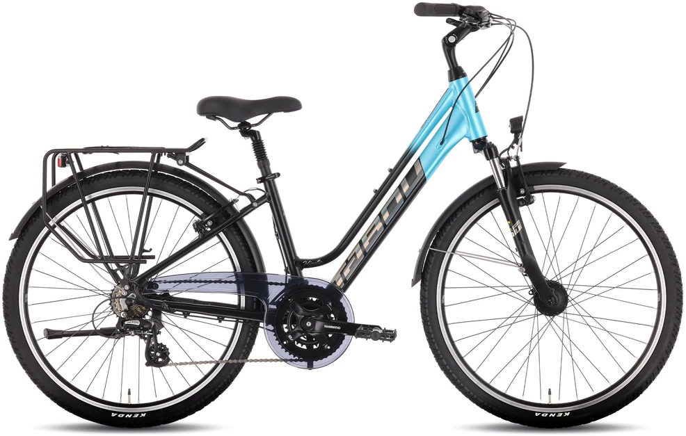 Dviratis Tabou Kinetic 2 JR W juodas-turq-XS / 15" (Dydis: XS / 15")