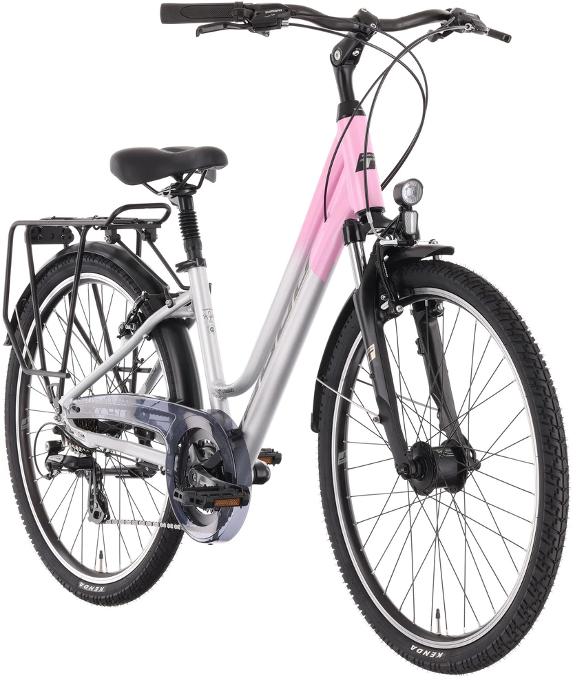 Dviratis Tabou Kinetic 2 JR W pilkas-pink-XS / 15" (Dydis: XS / 15")