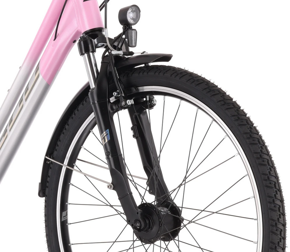 Dviratis Tabou Kinetic 2 JR W pilkas-pink-XS / 15" (Dydis: XS / 15")
