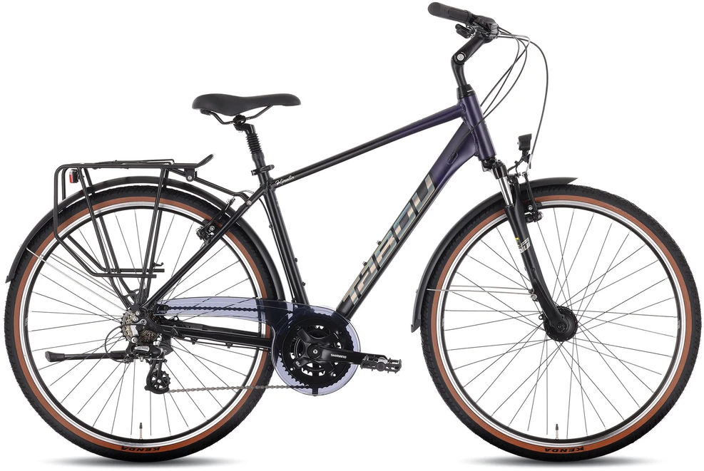 Dviratis Tabou Kinetic 2 juodas-violetinė-XL / 23" (Dydis: XL / 23")