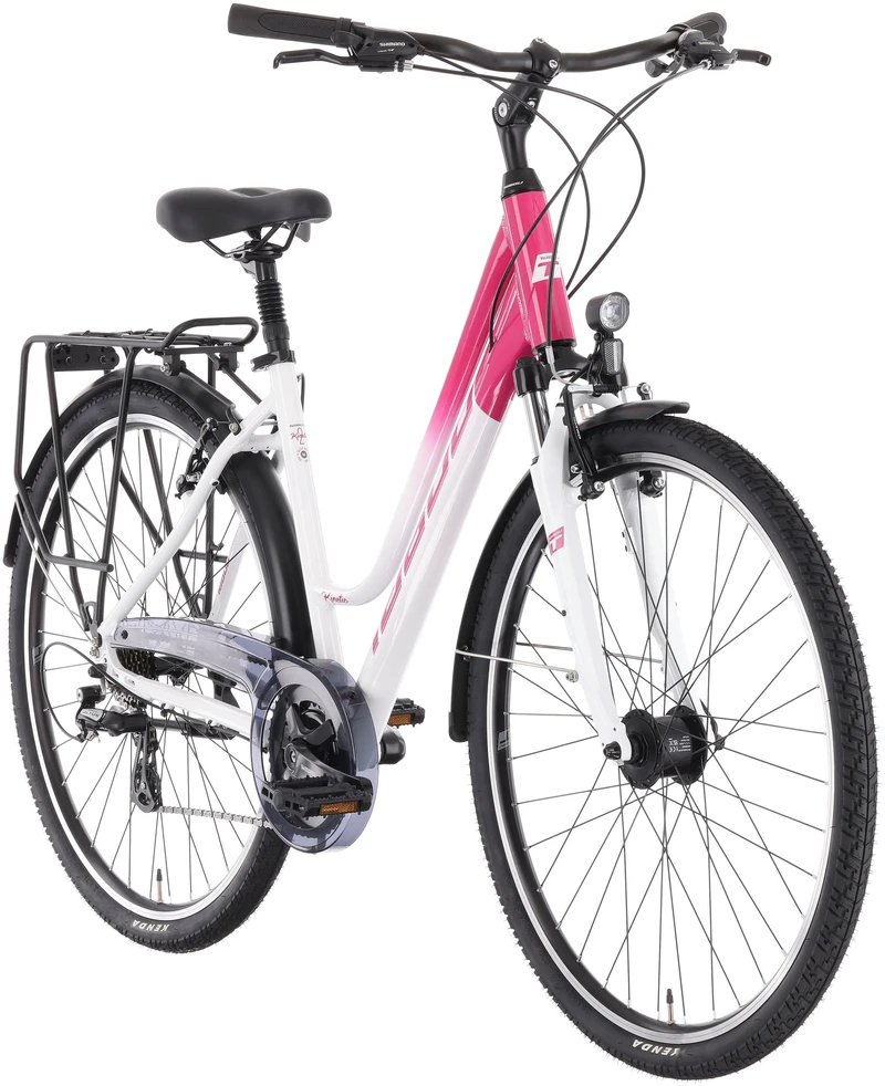 Dviratis Tabou Kinetic 2 W baltas-fuxia-L / 21" (Dydis: L / 21")