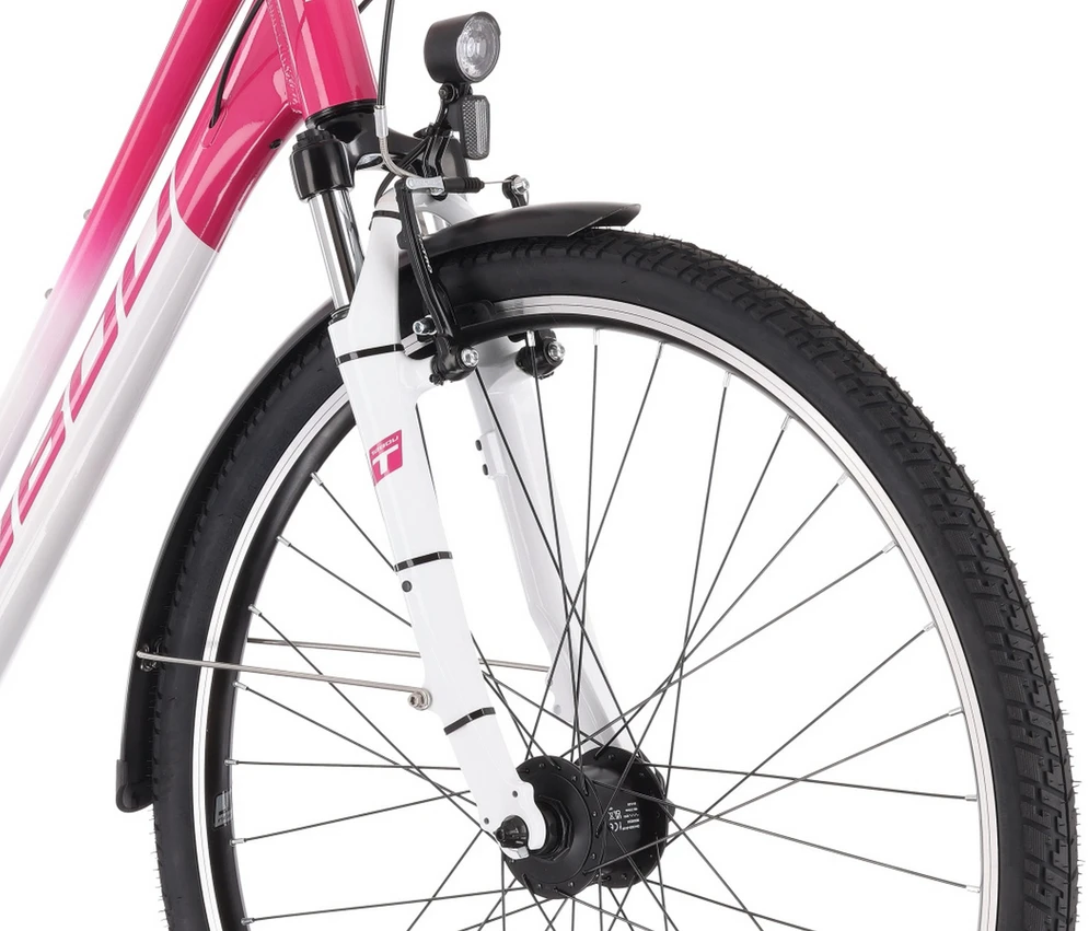 Dviratis Tabou Kinetic 2 W baltas-fuxia-L / 21" (Dydis: L / 21")