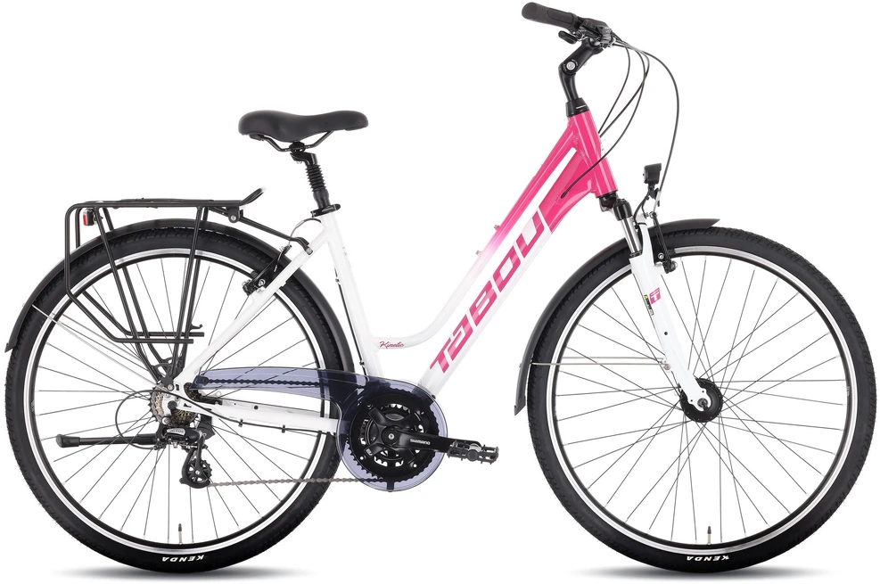 Dviratis Tabou Kinetic 2 W baltas-fuxia-M / 19" (Dydis: M / 19")