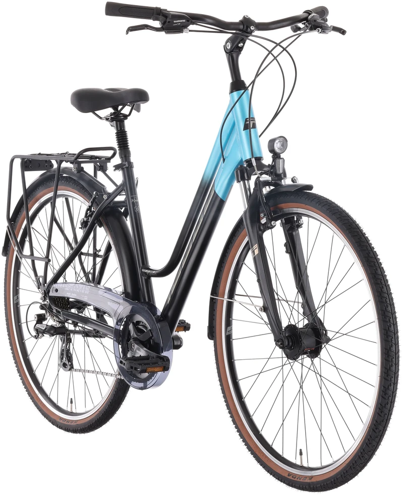 Dviratis Tabou Kinetic 2 W juodas-turq-S / 17" (Dydis: S / 17")