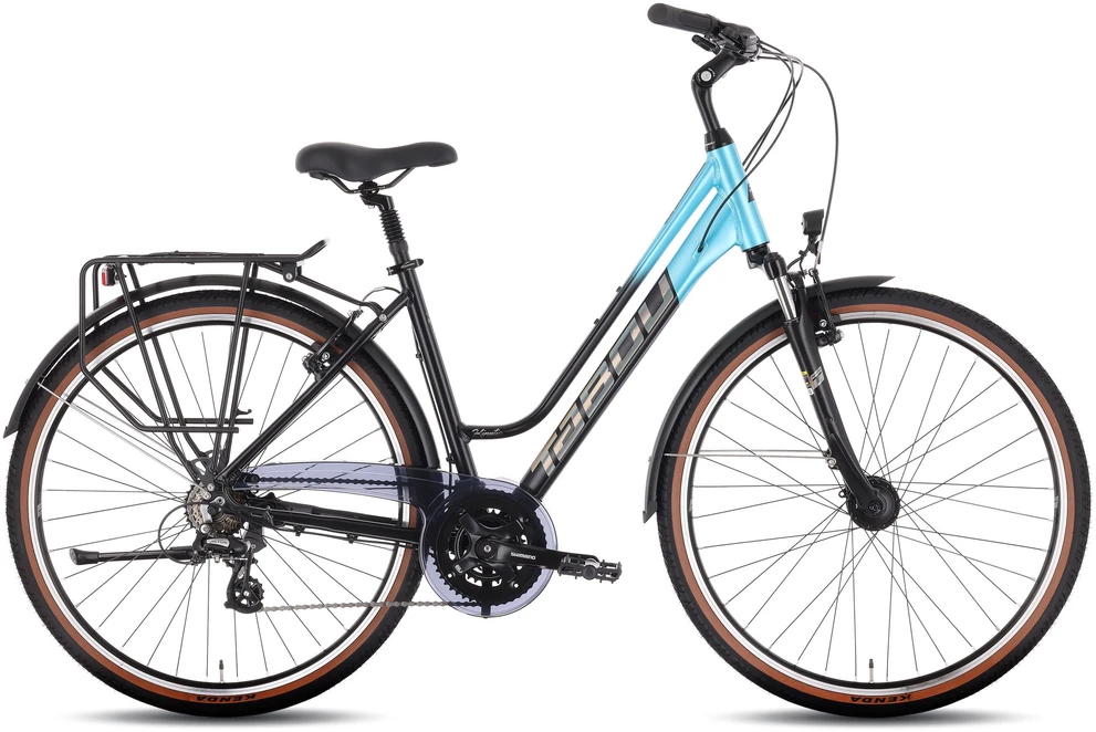 Dviratis Tabou Kinetic 2 W juodas-turq-S / 17" (Dydis: S / 17")