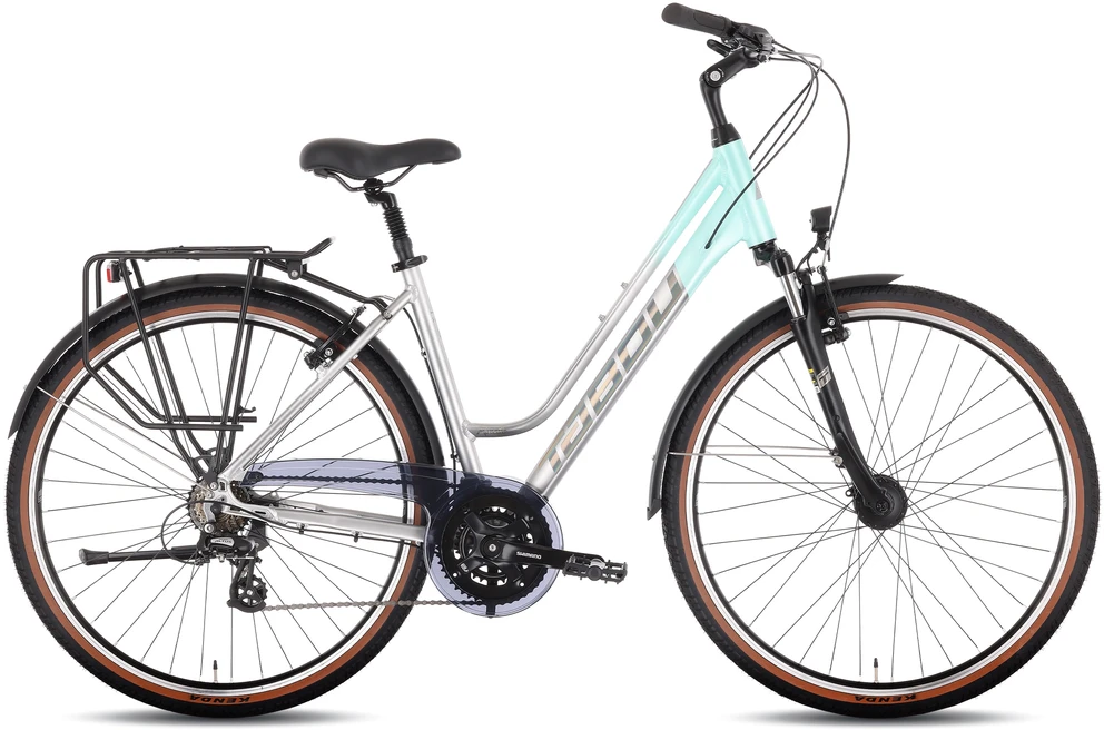 Dviratis Tabou Kinetic 2 W pilkas-mint-M / 19" (Dydis: M / 19")