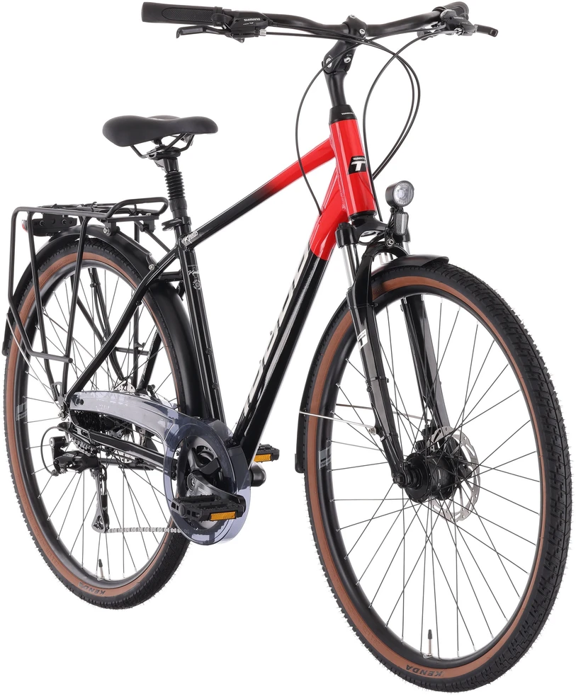 Dviratis Tabou Kinetic 3 juodas-red-L / 21" (Dydis: L / 21")