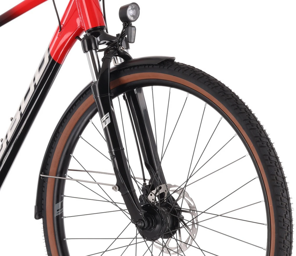 Dviratis Tabou Kinetic 3 juodas-red-M / 19" (Dydis: M / 19")
