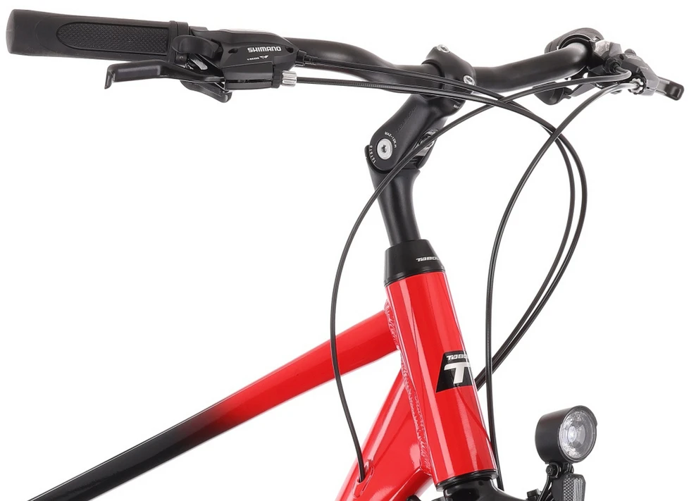 Dviratis Tabou Kinetic 3 juodas-red-S / 17" (Dydis: S / 17")