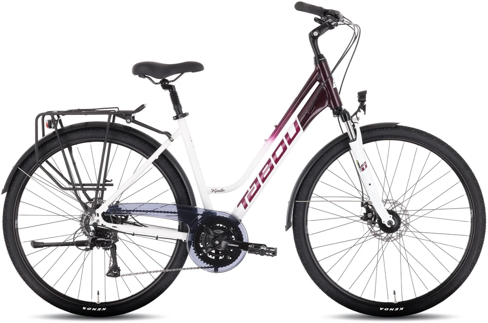 Dviratis Tabou Kinetic 3 W baltas-burgundy-M / 19" (Dydis: M / 19")