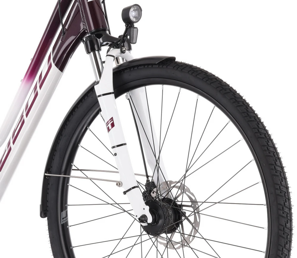 Dviratis Tabou Kinetic 3 W baltas-burgundy-M / 19" (Dydis: M / 19")