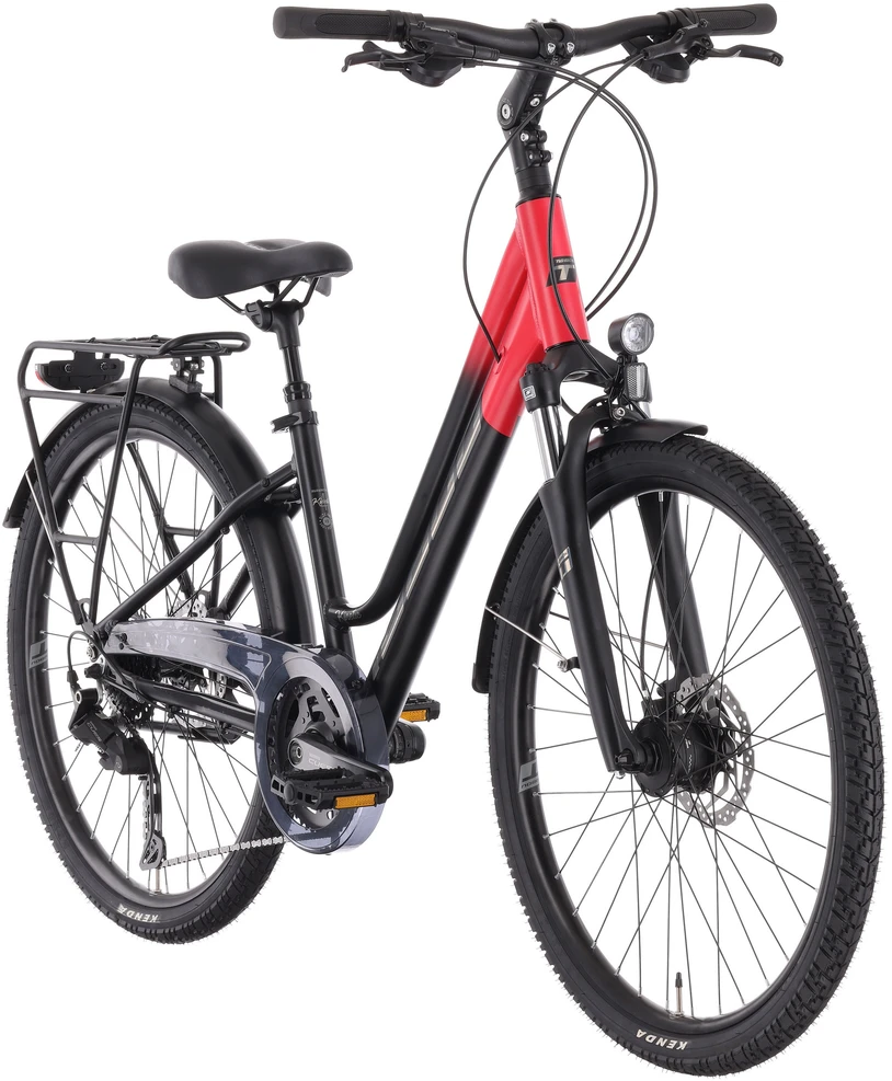 Dviratis Tabou Kinetic 4 JR W juodas-red-XS / 15" (Dydis: XS / 15")