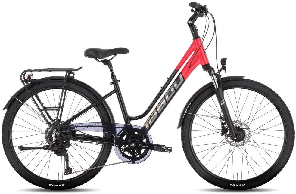Dviratis Tabou Kinetic 4 JR W juodas-red-XS / 15" (Dydis: XS / 15")