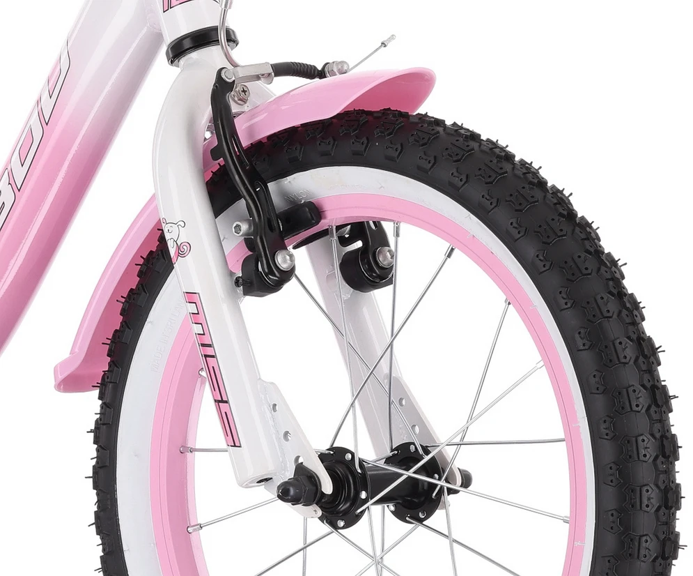 Dviratis Tabou Miss 14 pink-baltas