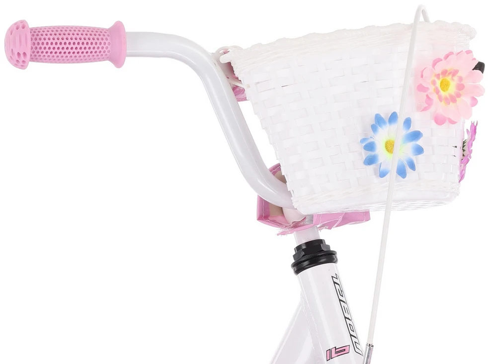 Dviratis Tabou Miss 14 pink-baltas
