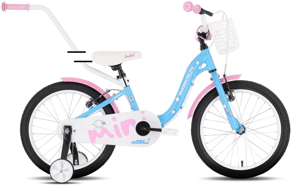 Dviratis Tabou Miss AL 14 mėlynas-pink