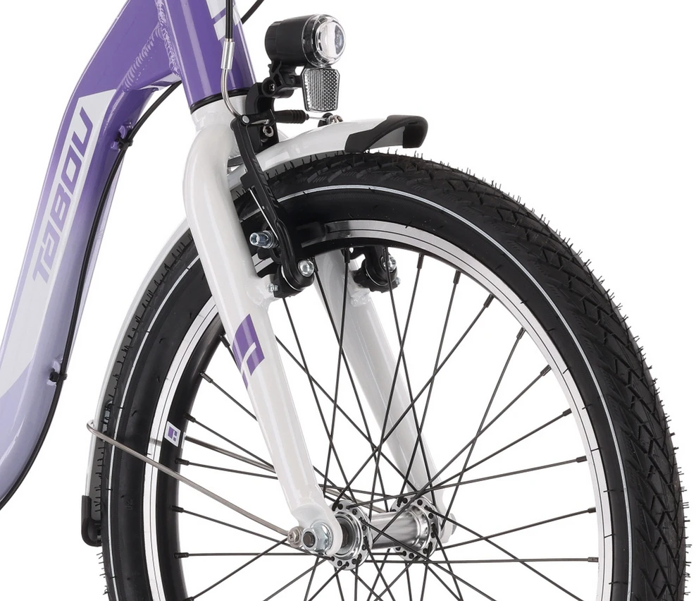 Dviratis Tabou Queen 20 Plus violetinė-baltas