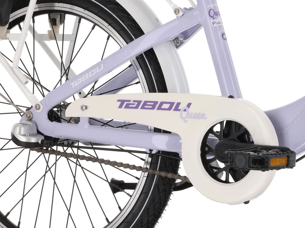 Dviratis Tabou Queen 20 Plus violetinė-baltas