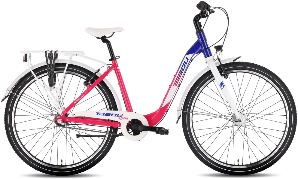 Dviratis Tabou Queen 27.5 Plus pink-baltas