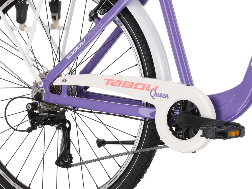 Dviratis Tabou Queen 27.5 violetinė-baltas