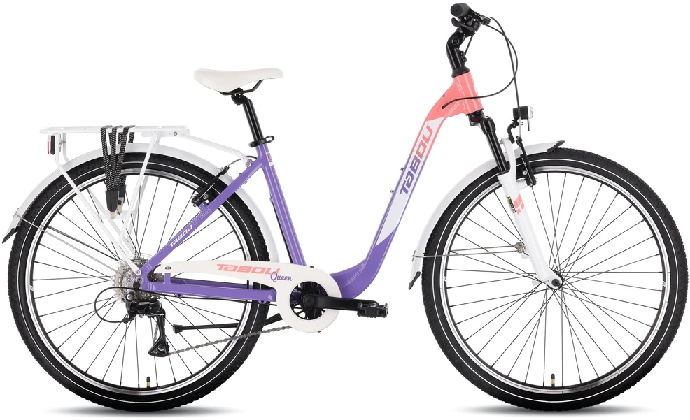 Dviratis Tabou Queen 27.5 violetinė-baltas