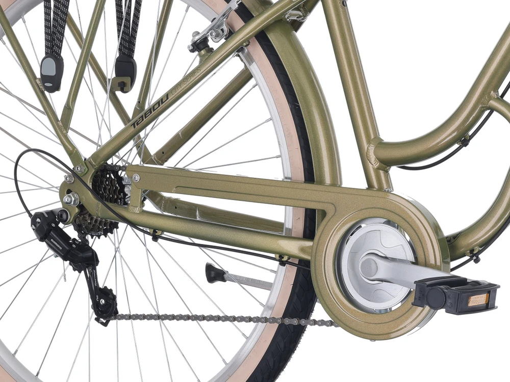 Dviratis Tabou Retro ruda-juodas-M / 19" (Dydis: M / 19")