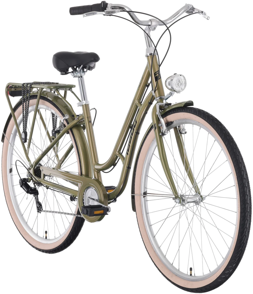 Dviratis Tabou Retro ruda-juodas-S / 17" (Dydis: S / 17")