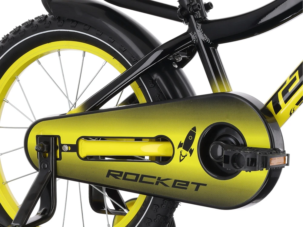 Dviratis Tabou Rocket 16 juodas-yellow