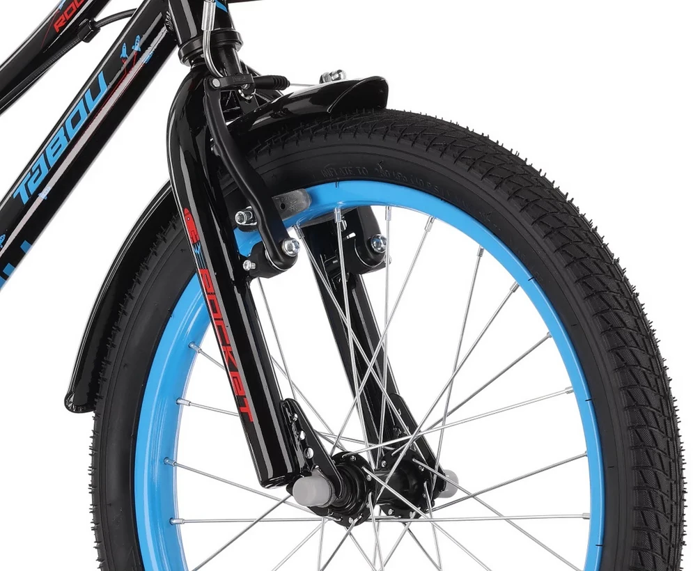 Dviratis Tabou Rocket AL 16 juodas-red