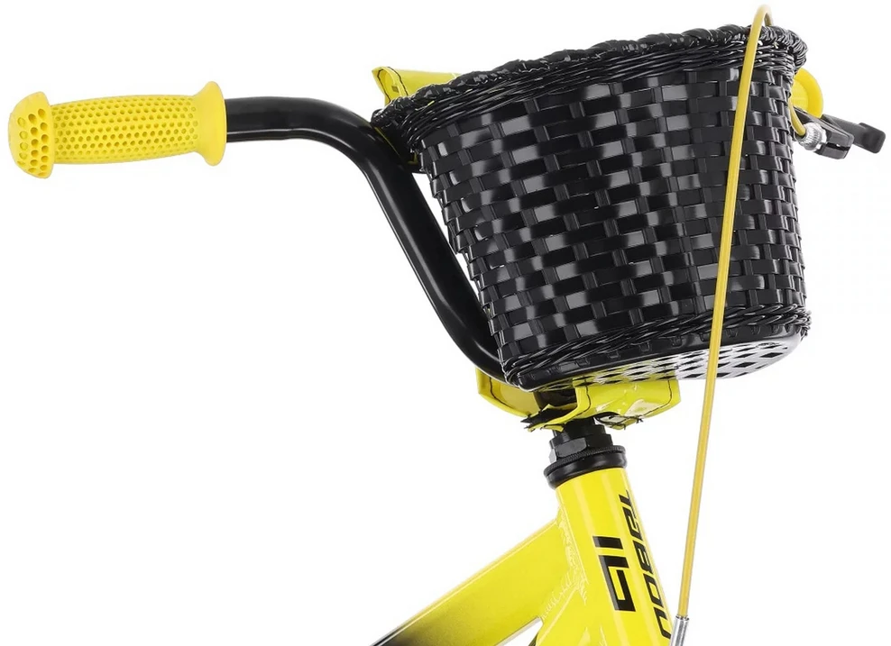 Dviratis Tabou Rocket Alu 16 juodas-yellow