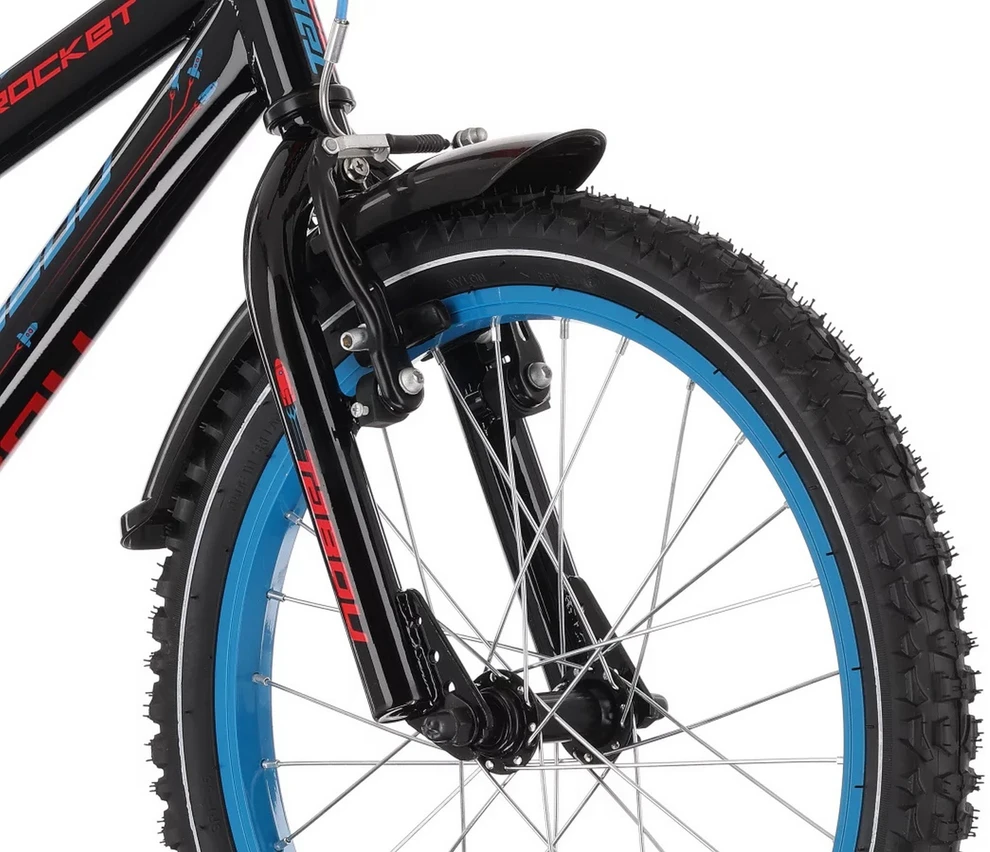Dviratis Tabou Rocket CS 12 juodas-mėlynas