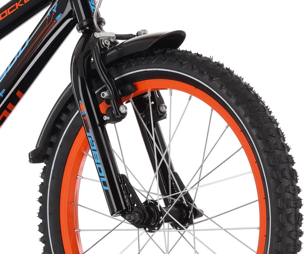 Dviratis Tabou Rocket CS 12 juodas-oranžinis