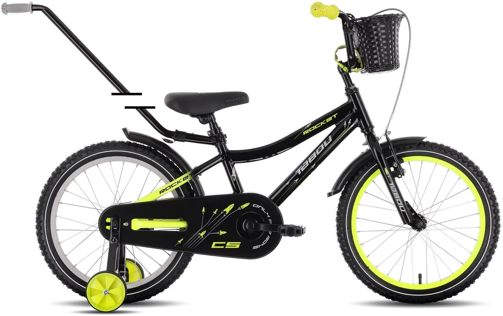 Dviratis Tabou Rocket CS Alu 12 juodas-lime