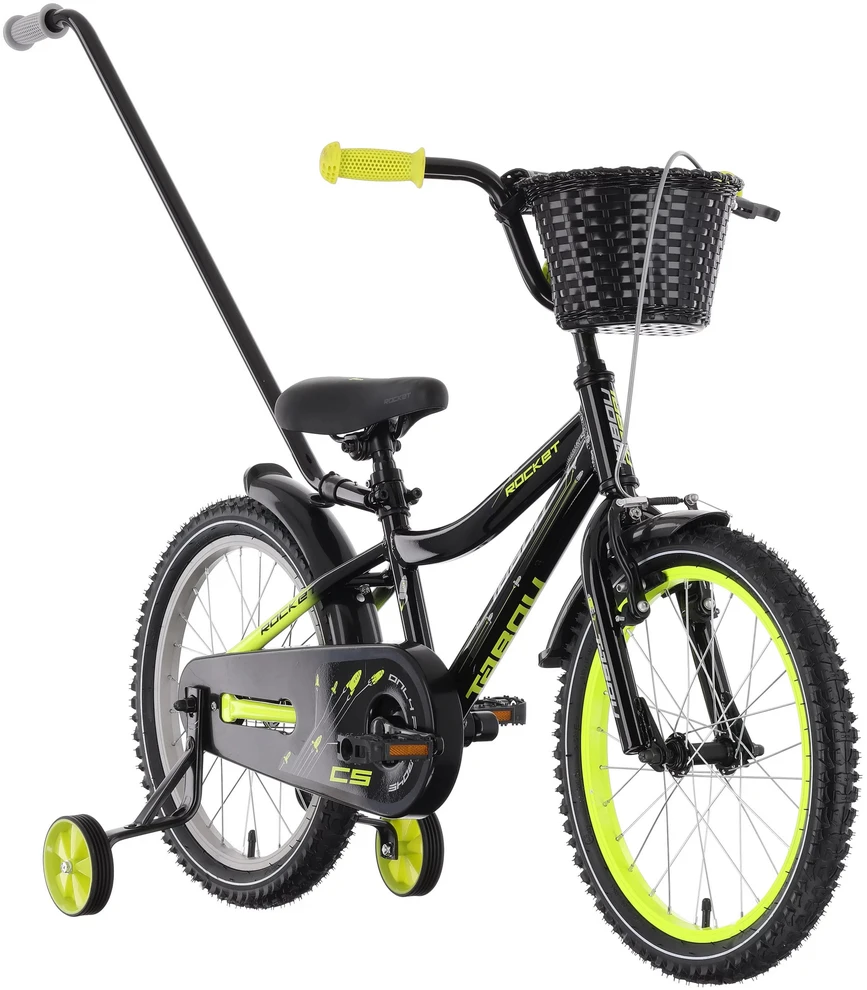 Dviratis Tabou Rocket CS Alu 12 juodas-lime