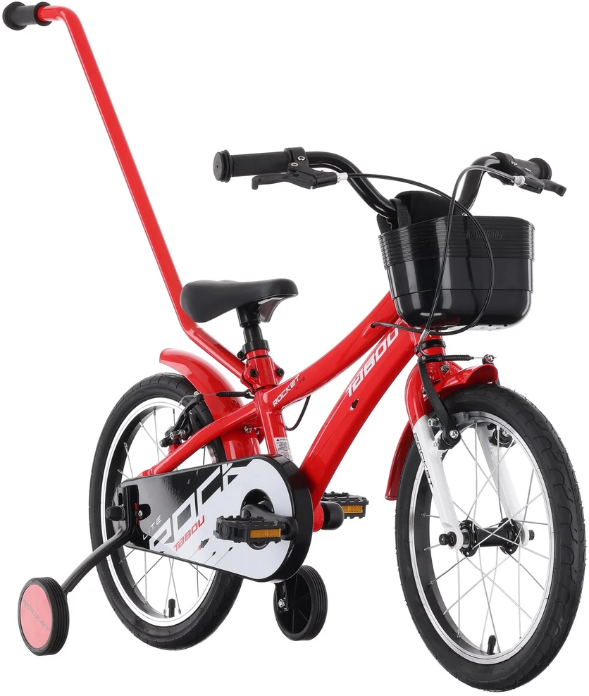 Dviratis Tabou Rocket Lite 14 red-baltas