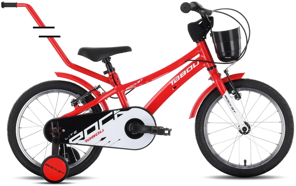 Dviratis Tabou Rocket Lite 14 red-baltas