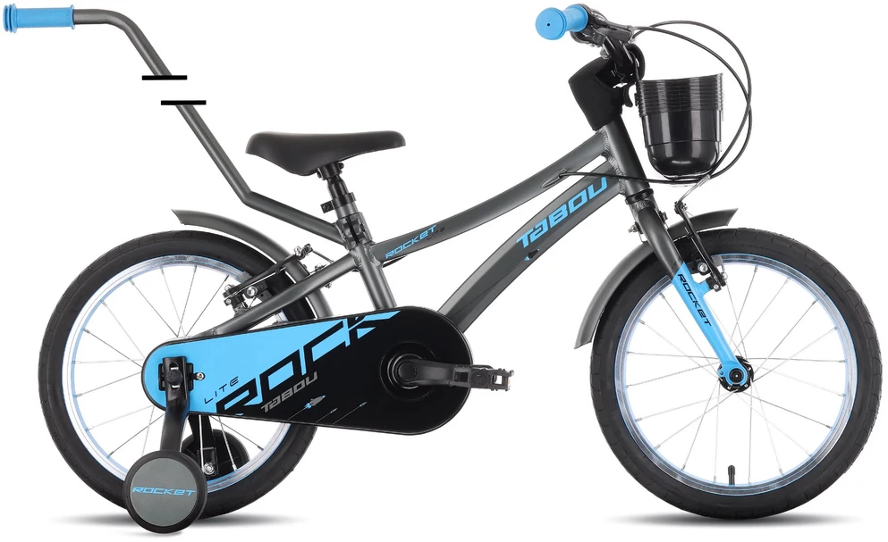 Dviratis Tabou Rocket Lite 14 steel-mėlynas