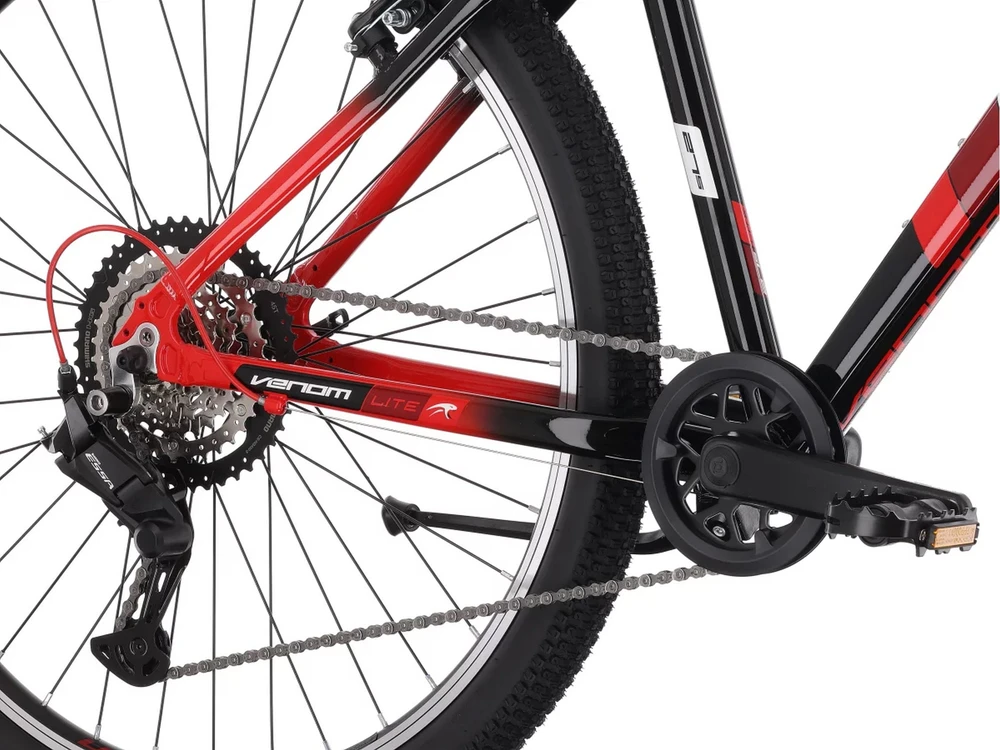 None Dviratis Tabou Venom Lite 27.5 red-juodas-17" (Dydis: 17")