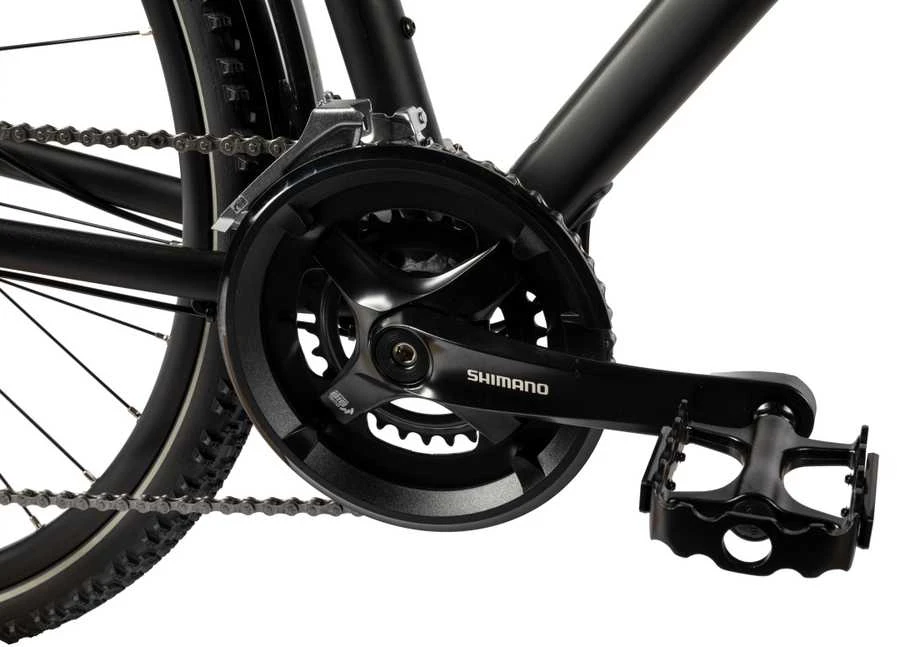 Dviratis Unibike Flash EQ GTS 2025 juodas-17" (Dydis: 17")