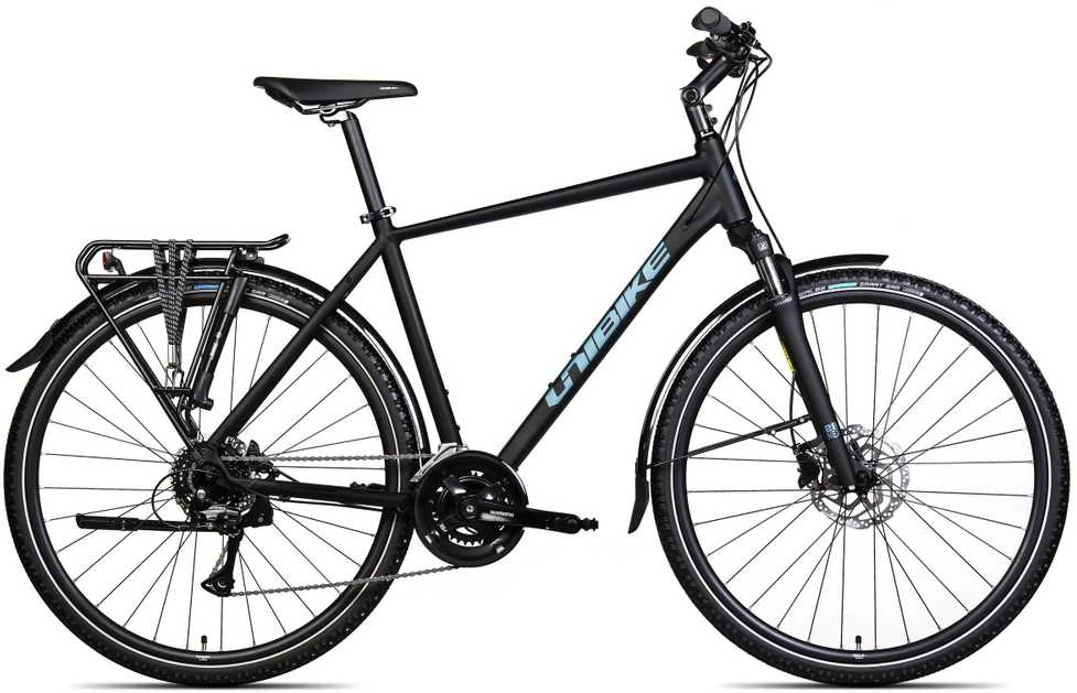 Dviratis Unibike Flash EQ GTS 2025 juodas-17" (Dydis: 17")