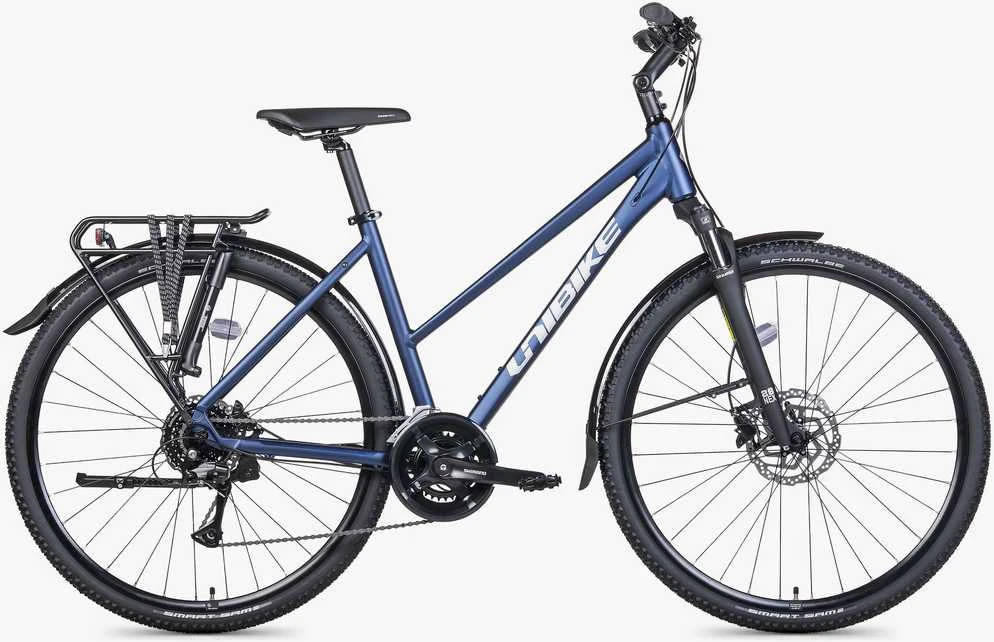 Dviratis Unibike Flash EQ LDS 2026 dark mėlynas-XL / 21" (Dydis: XL / 21")