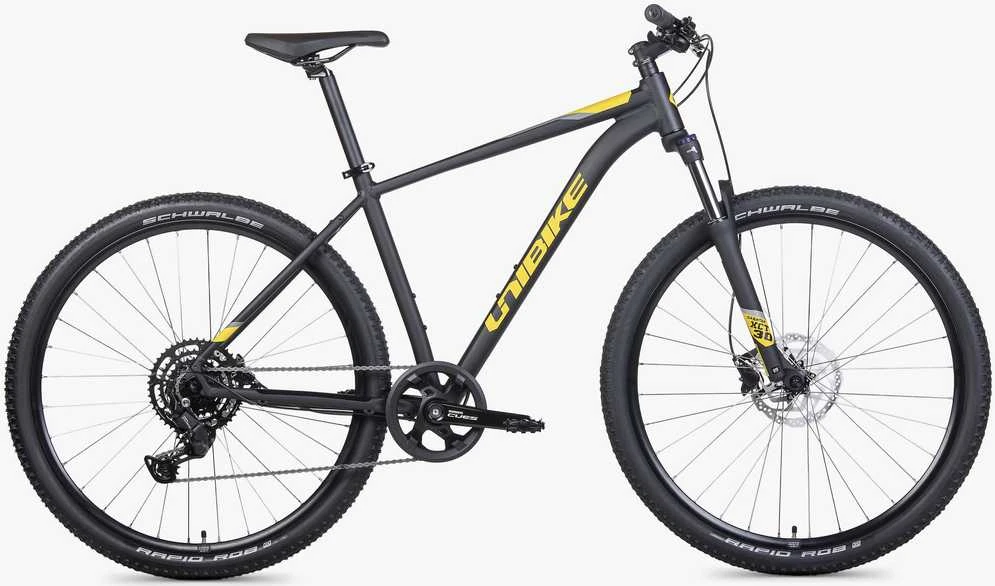 Dviratis Unibike Shadow 29 2026 juodas-yellow-L / 21" (Dydis: L / 21")